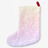 ピンクのクリスマス スモールクリスマスストッキング (裏面)