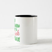 ピンクのクリスマス ツートーンマグカップ (中央)