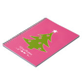 ピンクのクリスマス ノートブック (左側)