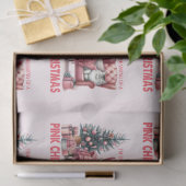 ピンクのクリスマス（ピンクのクリスマス）を夢見ている 薄葉紙 (ギフト)