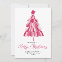 ピンクのクリスマス ホリデーツリー