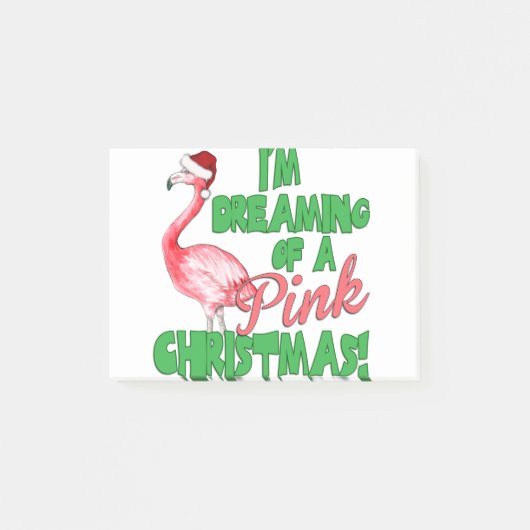 ピンクのクリスマス ポストイット (正面)