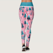 ピンクのクリスマス レギンス (裏面)