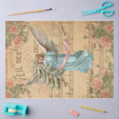 ピンクのクリスマス 薄葉紙 (クラフト)