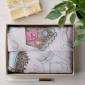 ピンクのクリスマス 薄葉紙 (ギフト)