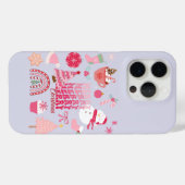 ピンクのクリスマス Case-Mate iPhoneケース (裏面 (横))