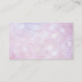 ピンクのクリーニングのサービス業カード 名刺 (裏面)