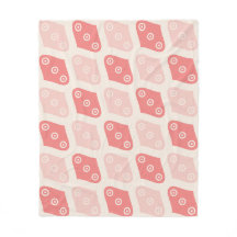 ピンクのクリーム楕円の円の幾何モダンパターン