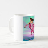 ピンクのクルセーダーの浮遊マグ コーヒーマグカップ (正面左)