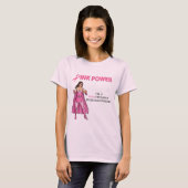 ピンクのクルセーダーのTシャツのデザイン4 Tシャツ (正面フル)