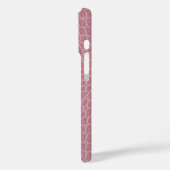 ピンクのクロコダイルレザーの美学 Case-Mate iPhoneケース (裏面 / 左)