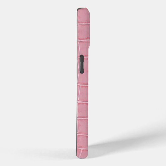 ピンクのクロコダイルレザーの美学 Case-Mate iPhoneケース (裏面 / 右)
