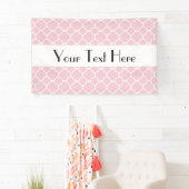 ピンクのクローバー、ラトシワーク、モロッコトレリス 横断幕 (インサイチュ)