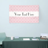 ピンクのクローバー、ラトシワーク、モロッコトレリス 横断幕 (トレードショー)