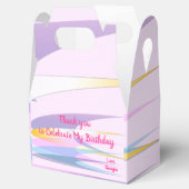 ピンクのクール紙特典ボックス フェイバーボックス (オープン)