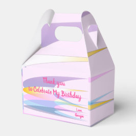 ピンクのクール紙特典ボックス フェイバーボックス