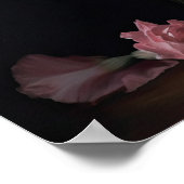 ピンクのグラジオラス花アートプリントポスター ポスター (角)