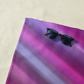 ピンクのグラデグラデーションント ビーチタオル (インサイチュ)