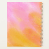 ピンクのグラデーシモダンョスタイリッシュンなし プランナー手帳 (裏面)