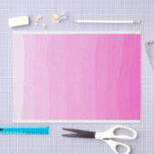 ピンクのグラデーションなティッシュペーパー 薄葉紙 (クラフト)