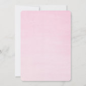 ピンクのグラデーションなブライダルシャワー|の花嫁のビンゴカード 招待状 (裏面)