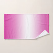 ピンクのグラデーションな勾配色のBathタオルセット バスタオルセット (ハンドタオル)