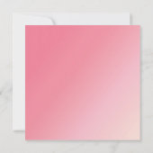 ピンクのグラデーションな結婚式招待状 招待状 (裏面)