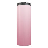 ピンクのグラデーションの手書きパーソナライズされたの区別 タンブラー (裏面)