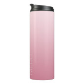 ピンクのグラデーションの手書きパーソナライズされたの区別 タンブラー (回転右)