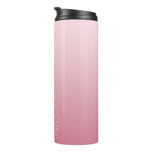 ピンクのグラデーションの手書きパーソナライズされたの区別 タンブラー