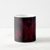 ピンクのグラデーションの葉 コーヒーマグカップ (中央)