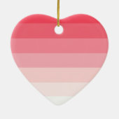 ピンクのグラデーション縞で飾ります セラミックオーナメント (裏面)