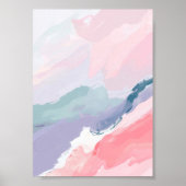 ピンクのグラデーション色 ポスター (正面)