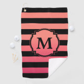 ピンクのグラデーション ゴルフタオル (インサイチュ)