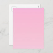 ピンクのグラデーション シーズンポストカード (正面/裏面)