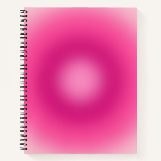 ピンクのグラデーション ノートブック (正面)