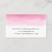 ピンクのグラデーション 名刺 (裏面)