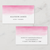 ピンクのグラデーション 名刺 (正面/裏面)