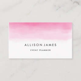 ピンクのグラデーション 名刺