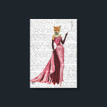 ピンクのグラマーキツネ キャンバスプリント<br><div class="desc">動物と自然</div>