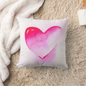 ピンクのグランジハートポップ・アートのは私を愛する クッション (ブランケット)