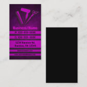 ピンクのグランジヘアツカスタムールの名刺 名刺 (正面/裏面)