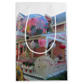 ピンクのグランドイルミネーション – Martha's Vineyard ミディアムペーパーバッグ (正面)