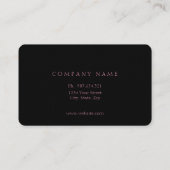 ピンクのグリッターおよび対角線は、メーキャップアーティスト縞で飾ります 名刺 (裏面)