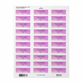 ピンクのグリッターとシルバーのバラのスイート16 ラベル (フルシート)