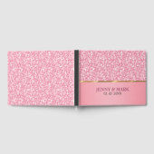 ピンクのグリッターと白い火花 ゲストブック (全面)