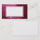 ピンクのグリッターのカスタマイズ可能な名刺 名刺 (正面/裏面)