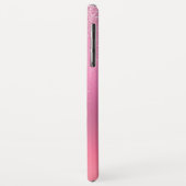 ピンクのグリッターのガーリーな輝きのグリッターのモノグラム Case-Mate iPhoneケース (裏面/左)