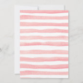 ピンクのグリッターの冬の誕生日の招待状 招待状 (裏面)