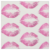 ピンクのグリッターの唇#2 ファブリック (見本)